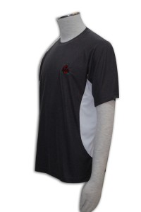 T144 印tee-shirt 團體班衫 班衫印製 訂造制服 團體制服      黑色撞灰色
